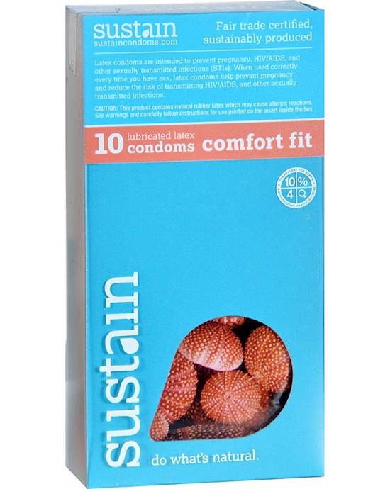 Sustain Comfort Fit Condoms 10 Pack