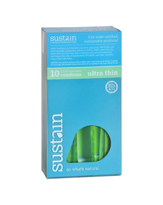 Sustain Ultra Thin Condoms 10 Pack