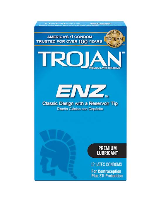 Trojan Enz Lubricated - 12 Pack