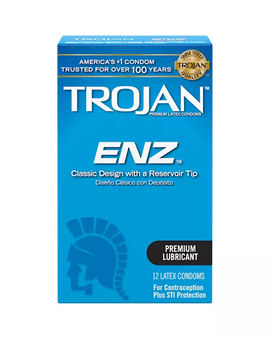 Trojan Enz Lubricated  12 Pack
