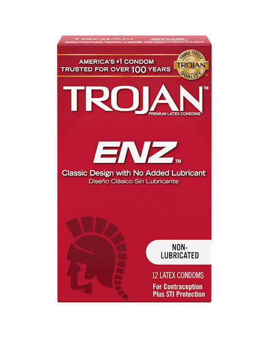 Trojan Enz Non-lubricated - 12 Pack
