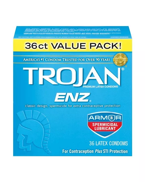 Trojan Enz Spermicidal  36 Pack