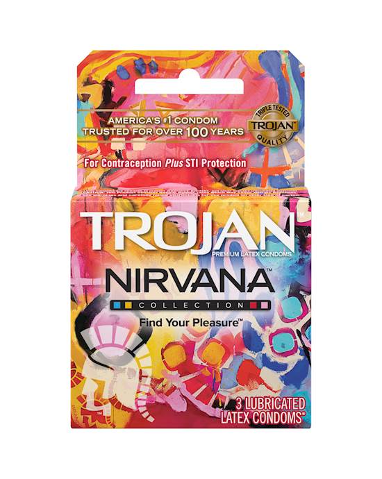 Trojan Nirvana Collection Condoms - 3 Pack
