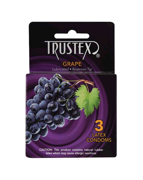 Trustex Grape Flavoured Condoms 3 Pack