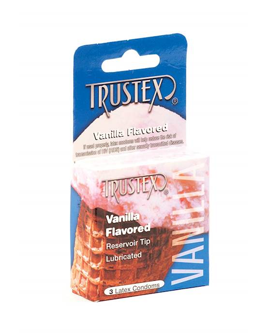 Trustex Vanilla Flavoured Condoms 3 Pack
