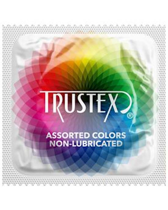 Trustex Assorted Colours Non-lubricated Condoms - 1000 Pack