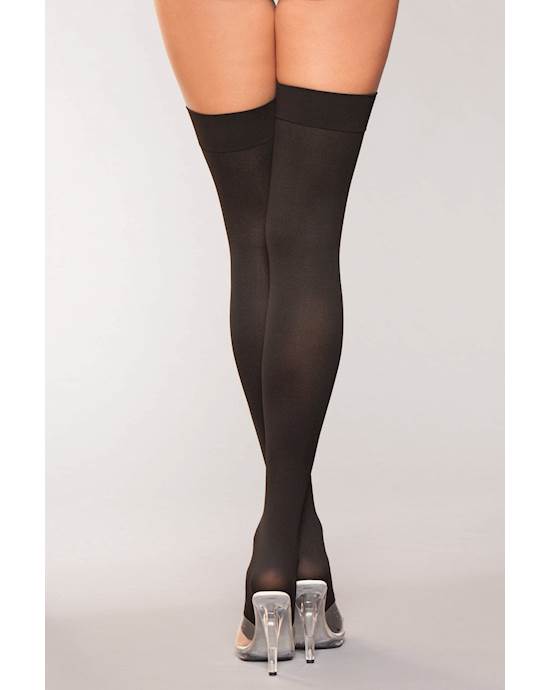 Lace Up Thigh Highs With Ribbons - O/s
