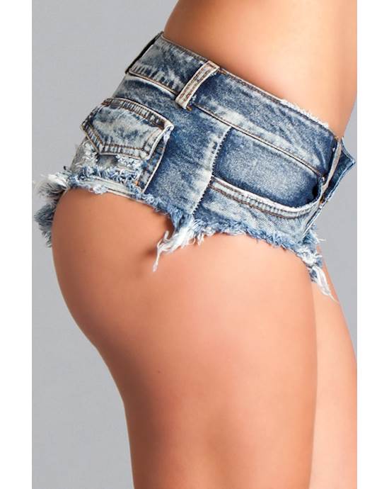 Sexy Cut Off Low Waist Denim Jeans Shorts