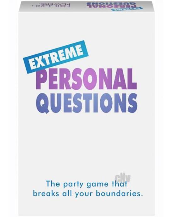 Extreme Personal Questions Adult Party Game