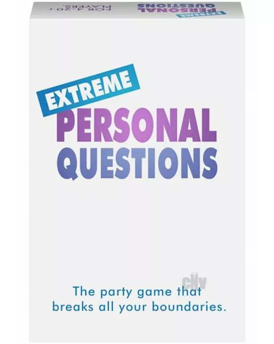 Extreme Personal Questions Adult Party Game