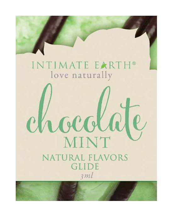 Intimate Earth Natural Flavours Glide Foil  Chocolate Mint