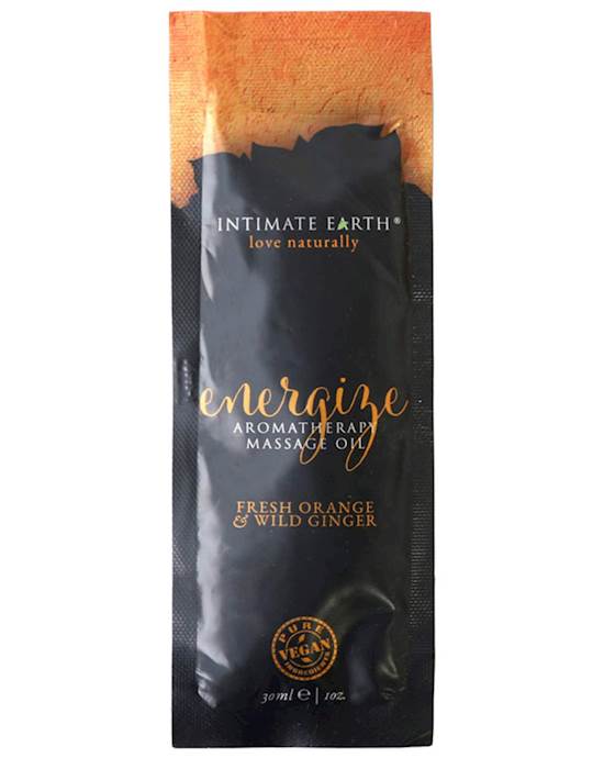 Intimate Earth Energize Aromatherapy Massage Foil