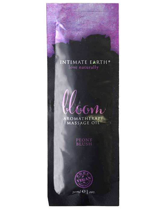 Intimate Earth Bloom Aromatherapy Massage Foil - Peony Blush