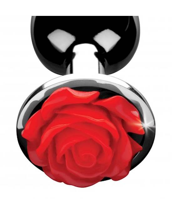 Red Rose Anal Plug - Small