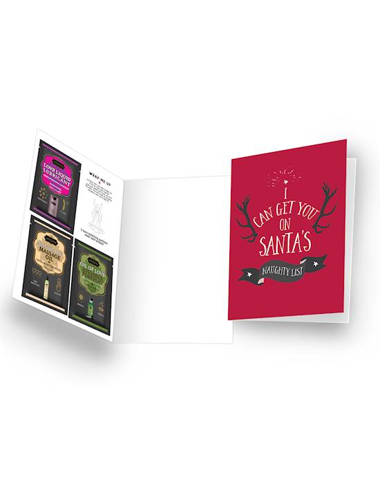 Naughty Notes Greeting Card I Can Get You on Santas Naughty List
