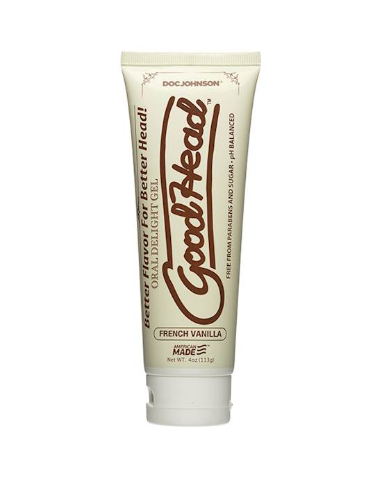 Goodhead Oral Delight Gel 4oz Tube Boxed Cotton Candy - French Vanilla