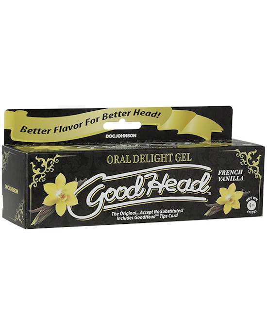 Goodhead Oral Delight Gel 4oz Tube Boxed Cotton Candy - French Vanilla