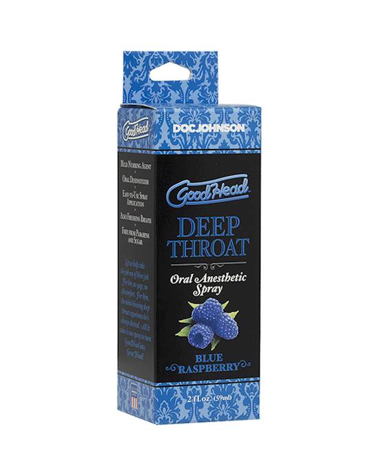 Doc Johnson Goodhead Deep Throat Spray - Blue Raspberry - 59ml
