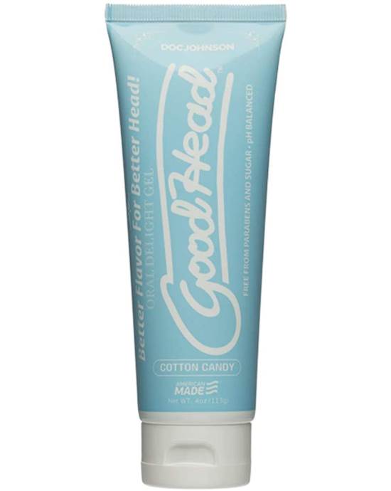 Goodhead - Oral Delight Gel - 4 Oz Tube - Cotton Candy - Cotton Candy