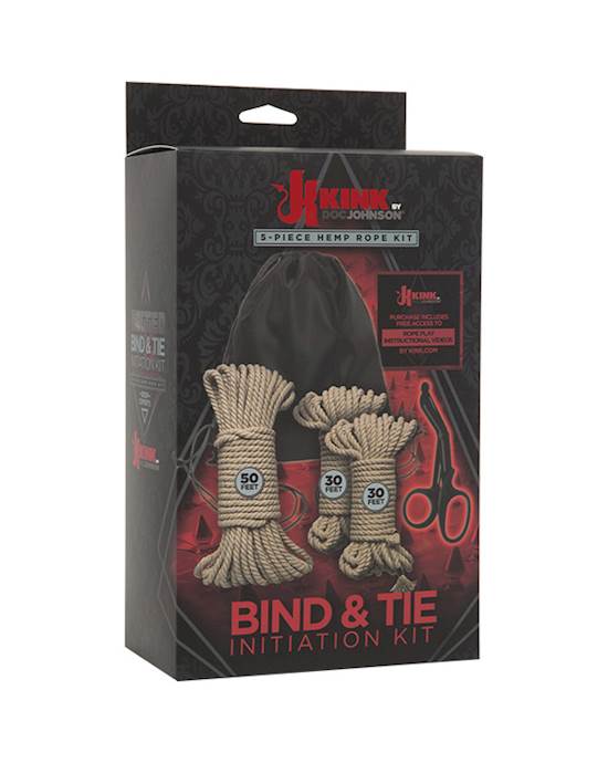 Kink - Bind And Tie 5 Piece Initiation Hemp Rope Kit