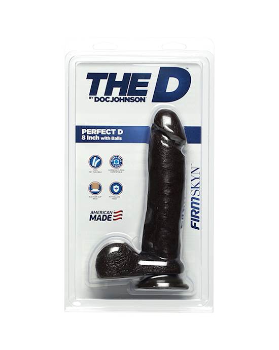 The Perfect D 8 Inch Firmskyn Dildo With Balls