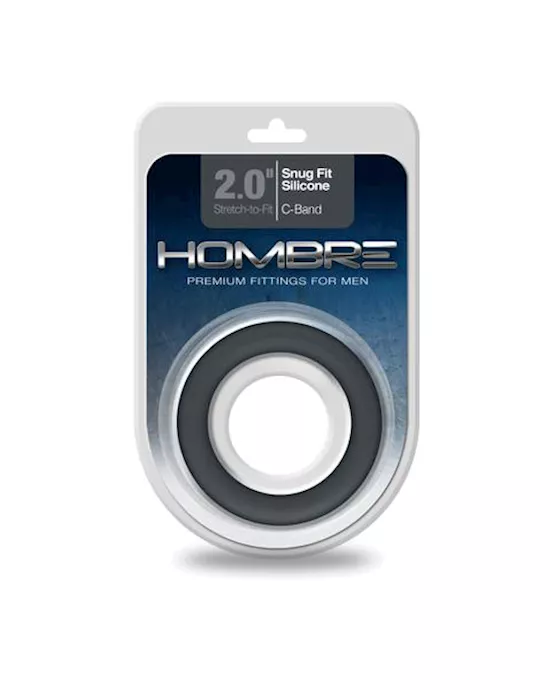 Hombre SnugFit Silicone CBand Charcoal black