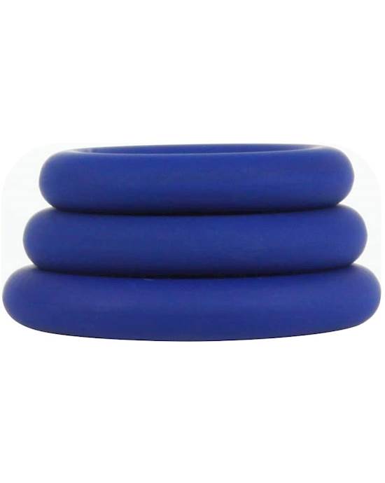 Hombre Snug Fit Silicone Thick C-rings 3pk