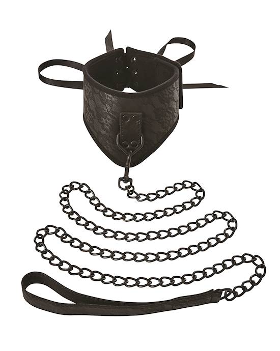 Sportsheets Lace Posture Collar And Leash