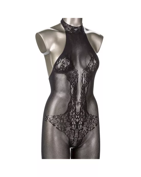Scandal Halter Lace Body Suit