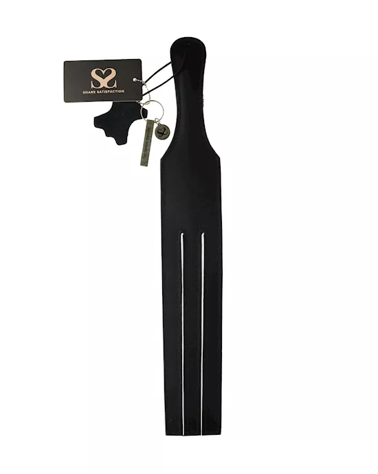 Bound X Three Pronged Leather Paddle