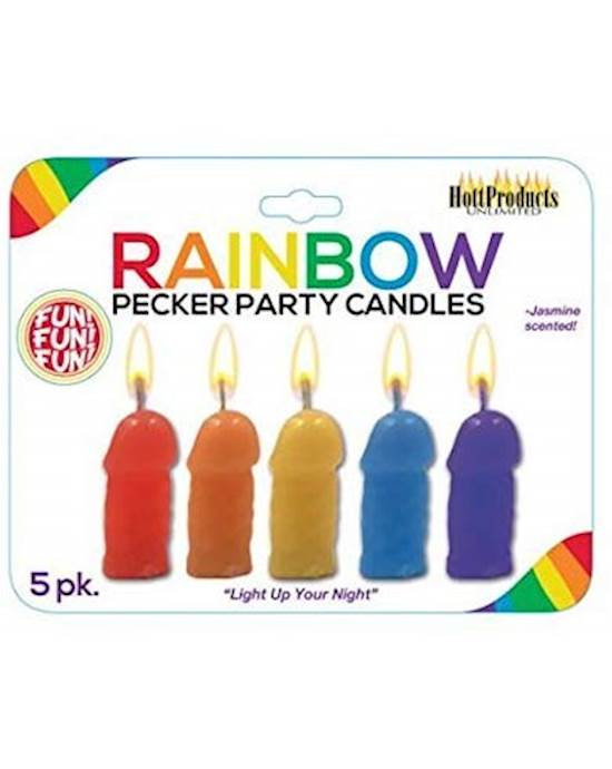 Rainbow Pecker Party Jasmine Scented Candles