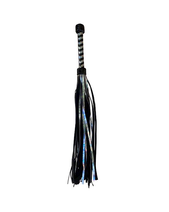 Shiny Leather And Suede Flogger