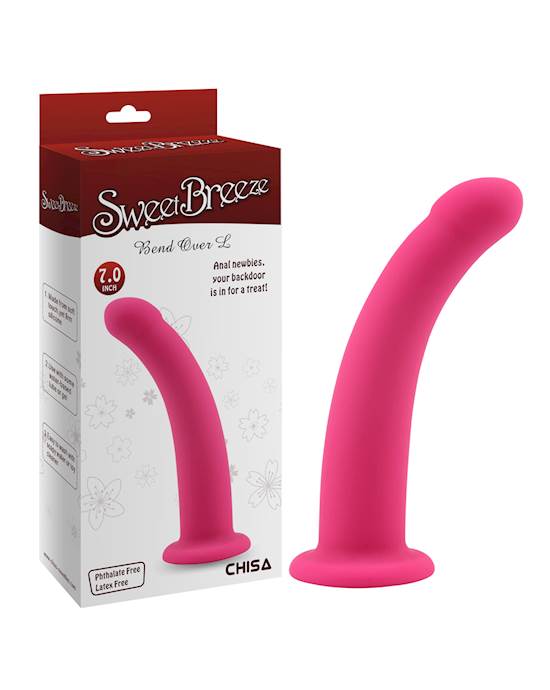 Bend Over Suction Cup Dildo - 7 Inch