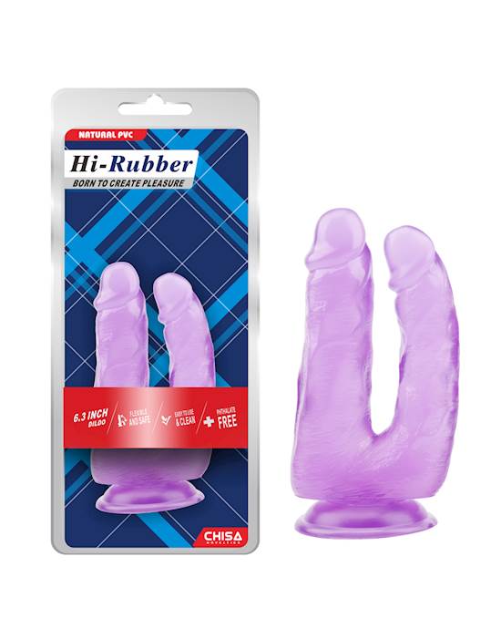 Double D Suction Cup Dong - 6.3 Inch