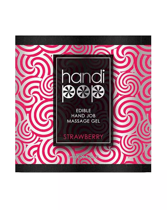 Handipop Hand Job Massage Gel   Strawberry