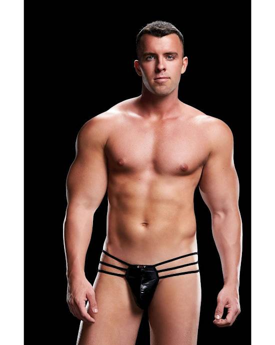 Low Rise Open Back G-string With Straps