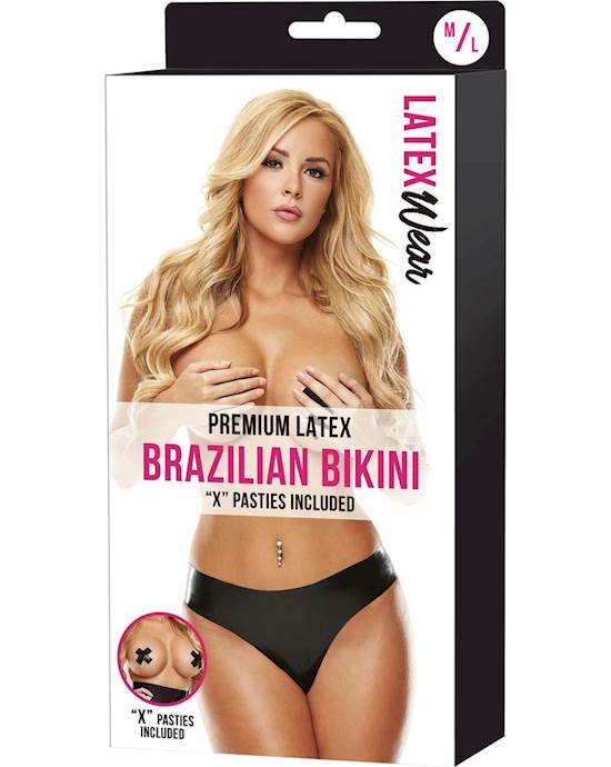 Premium Latex Brazilian Bikini - S/m