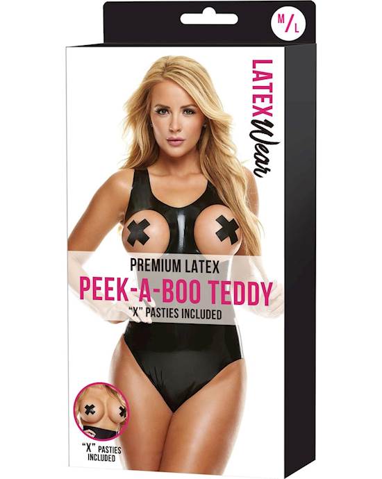 Premium Latex Teddy With Open Breasts - M/l