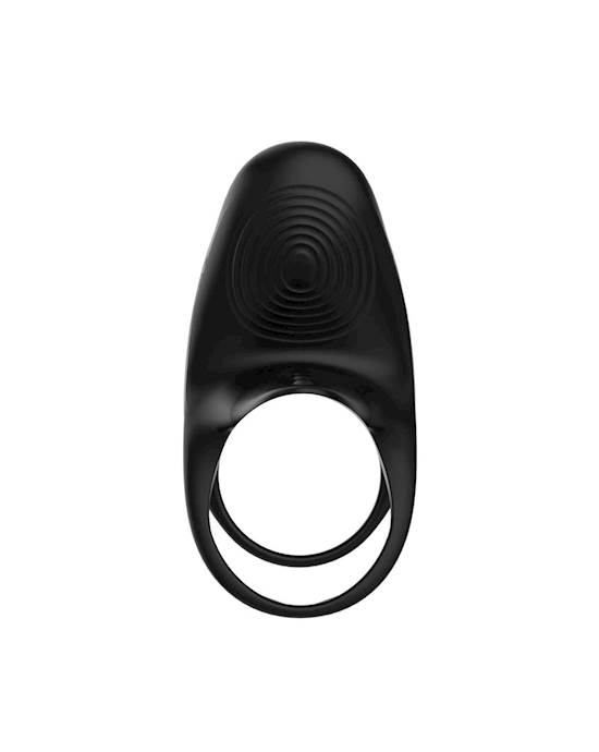 Silicone Vibrating Cock Ring With G-spot Tickler & Remote