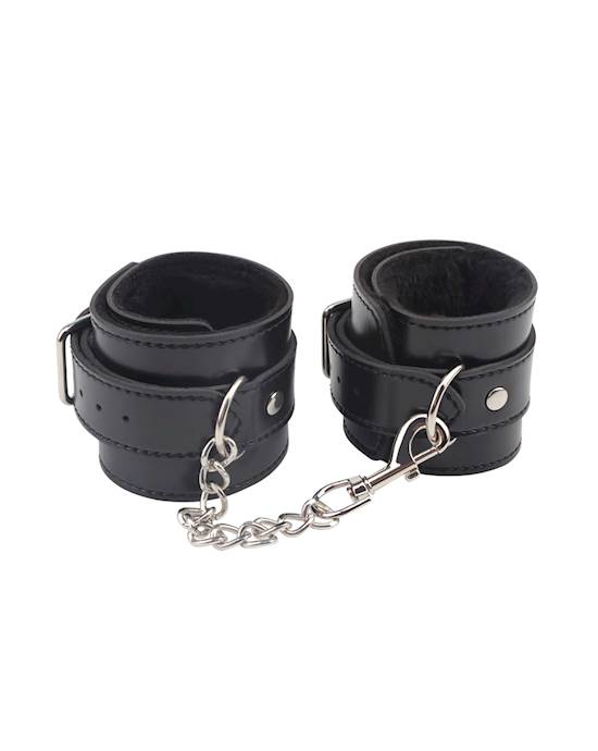 Obey Me Leather Ankle Cuffs 