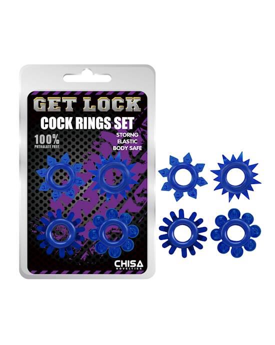 Cock Ring Set  4 Pack