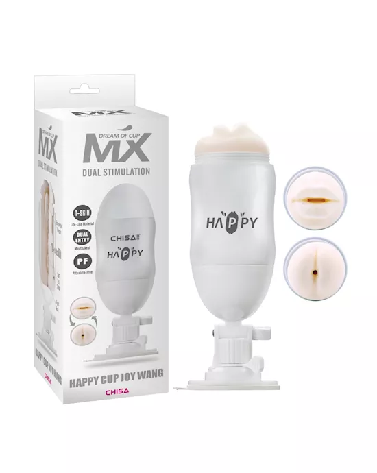 Happy Cup Vibrating Masturbator  Mouth and Ass