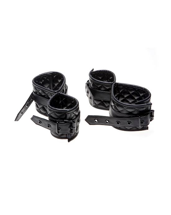 X-play Quilted Wrist And Ankle Cuffs