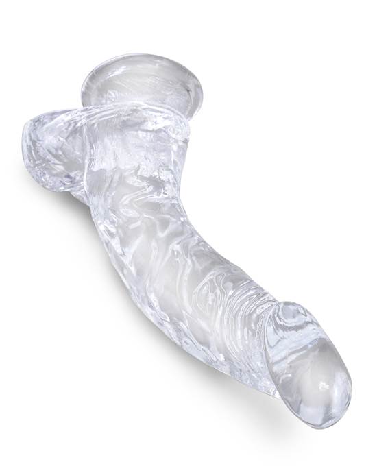 King Cock Clear Dildo With Balls - 7.5 Inch