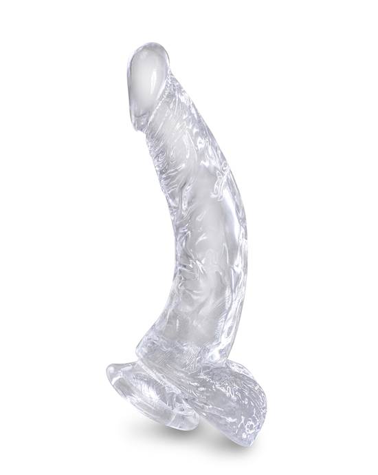 King Cock Clear Dildo with Balls  75 Inch