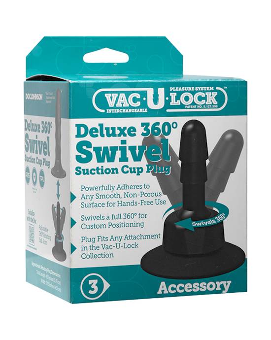 Doc Johnson Deluxe 360 Swivel Suction Cup Plug