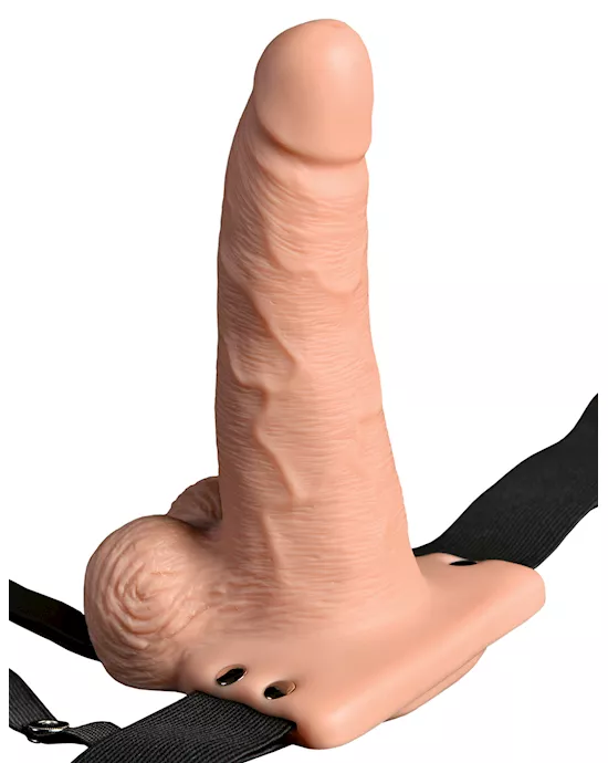 Fetish Fantasy 6 Inch Hollow Rechargeable StrapOn Remote
