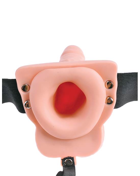 Fetish Fantasy 6 Inch Hollow Rechargeable Strap-on Remote