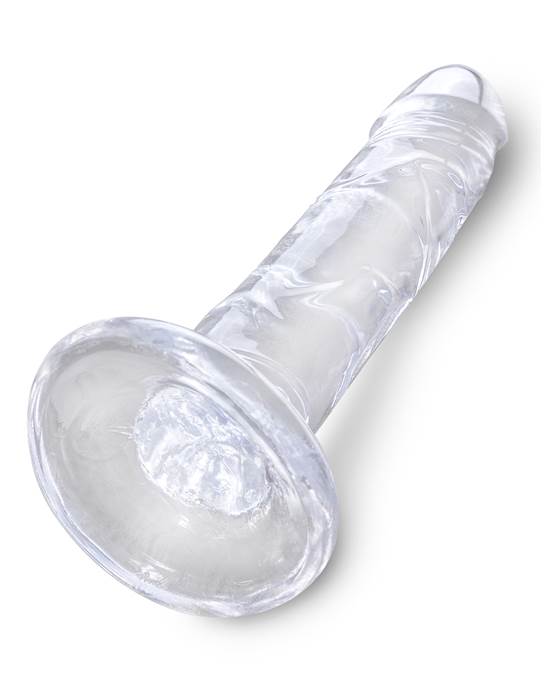 King Cock Clear Dildo With Balls - 6 Inch