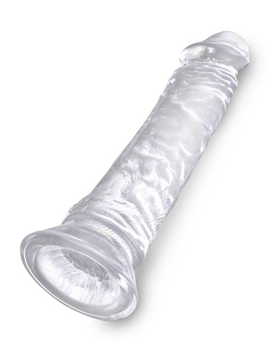 King Cock Clear Dildo With Balls - 8 Inch